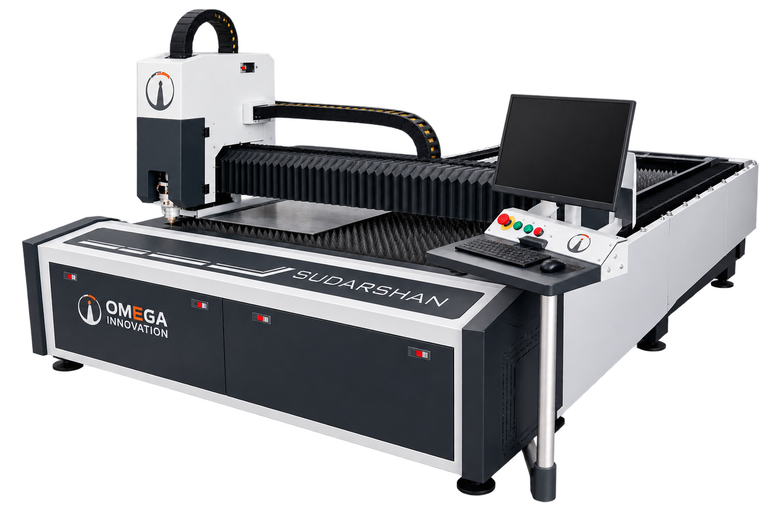 Fiber Laser Cutting Machine by Omega Innovation